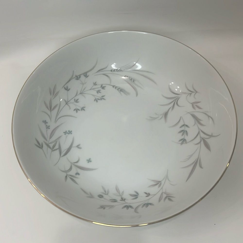 Wentworth Fine China Japan Gold Trim Bowl Cereal Dessert Salad White Pink Blue